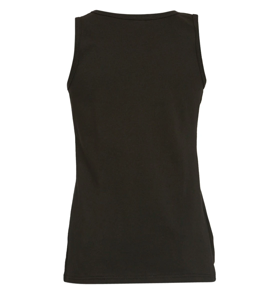 Girl's Ribbed Neck Tank Top - Image 2
