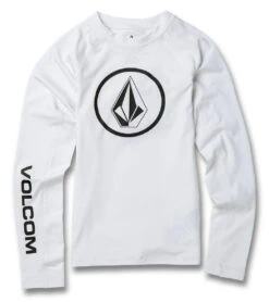 Volcom Boys' Lido Solid Long Sleeve Rashguard (Toddler, Little Kid, Big Kid)