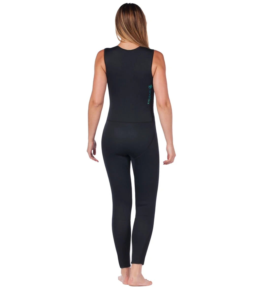 Level Six Women's Farmer Jane Front Zip Long Jane Neoprene Wetsuit - Image 2