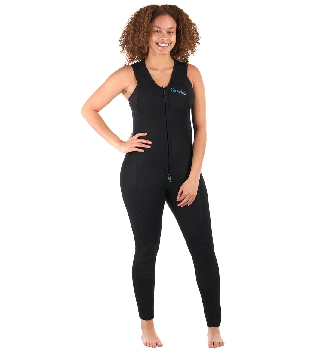 Level Six Women's Farmer Jane Front Zip Long Jane Neoprene Wetsuit - Image 4