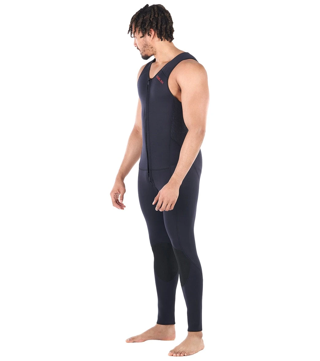 Level Six Men's Farmer John Front Zip Long John Neoprene Wetsuit - Image 4