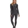 Black Turtle Zippered Unitard