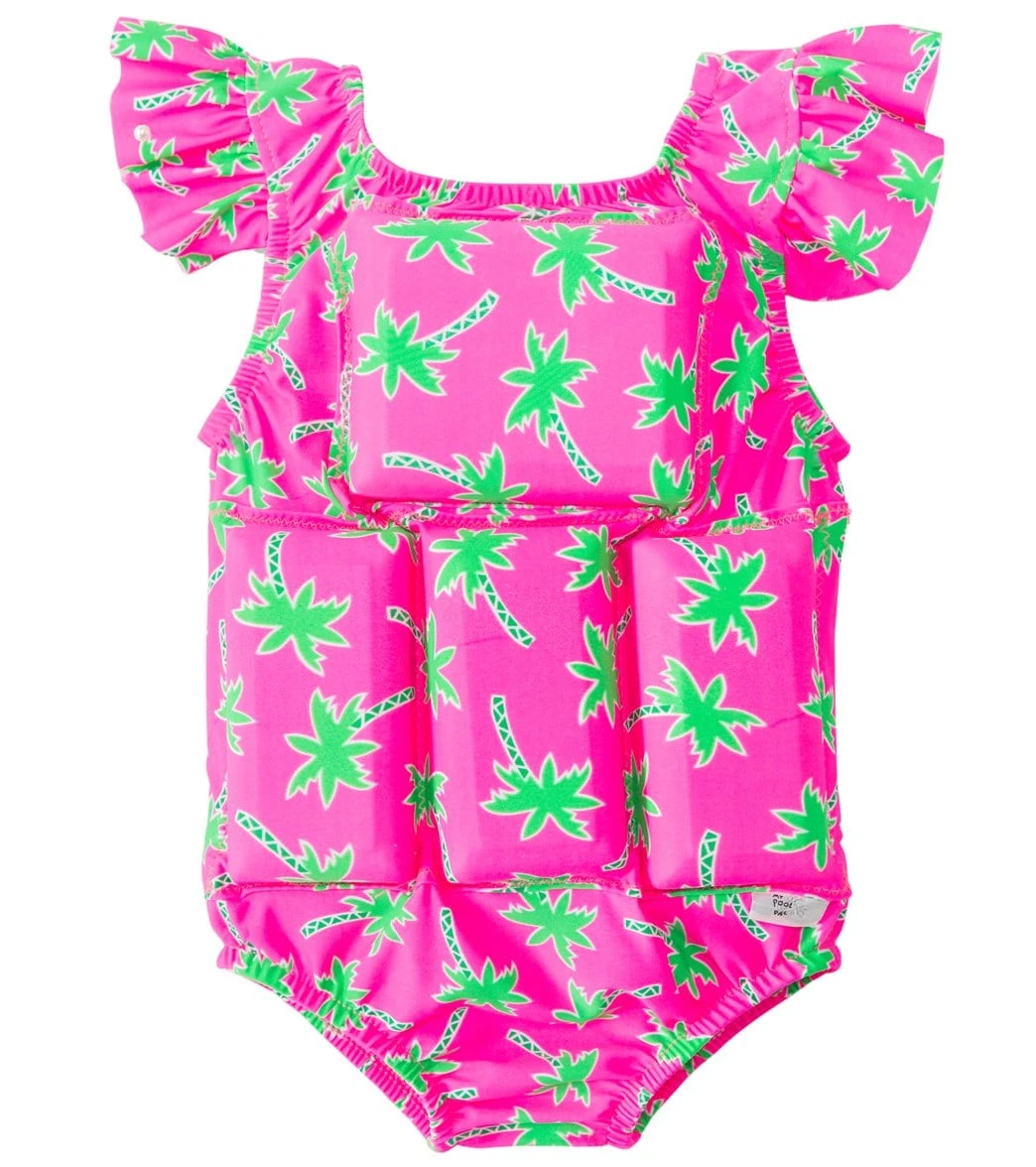 Girls' Palm Tree Floatation Swimsuit