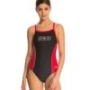 Lifeguard Color Block V-2 Back One Piece Swimsuit