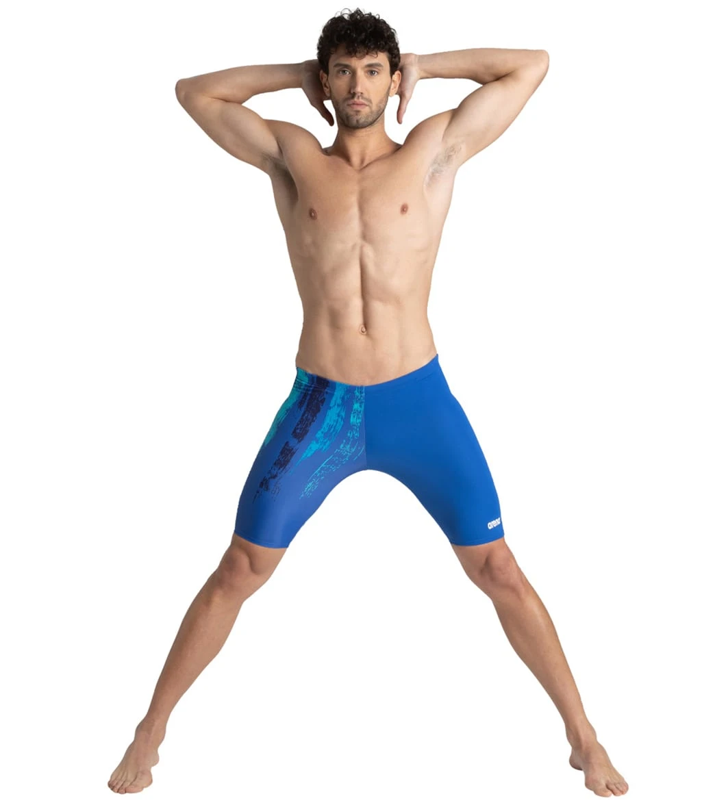 Arena Men's Team Painted Stripes Jammer Swimsuit - Image 3