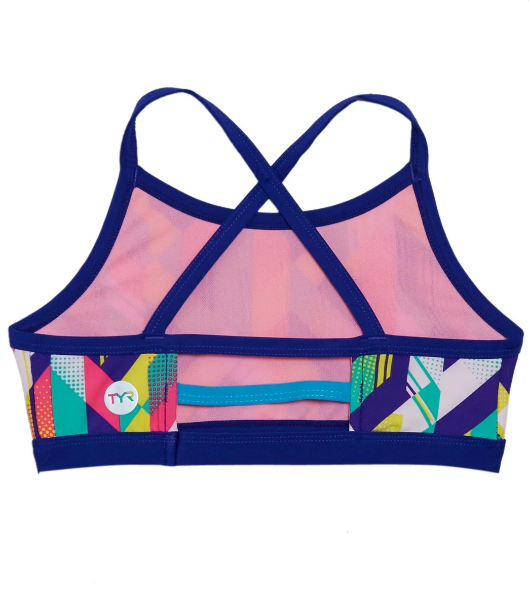 TYR Girls' Paint Party Trinity Bikini Top (Big Kid) - Image 2