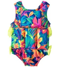 Girls' Tahitian Floral Floatation Swimsuit