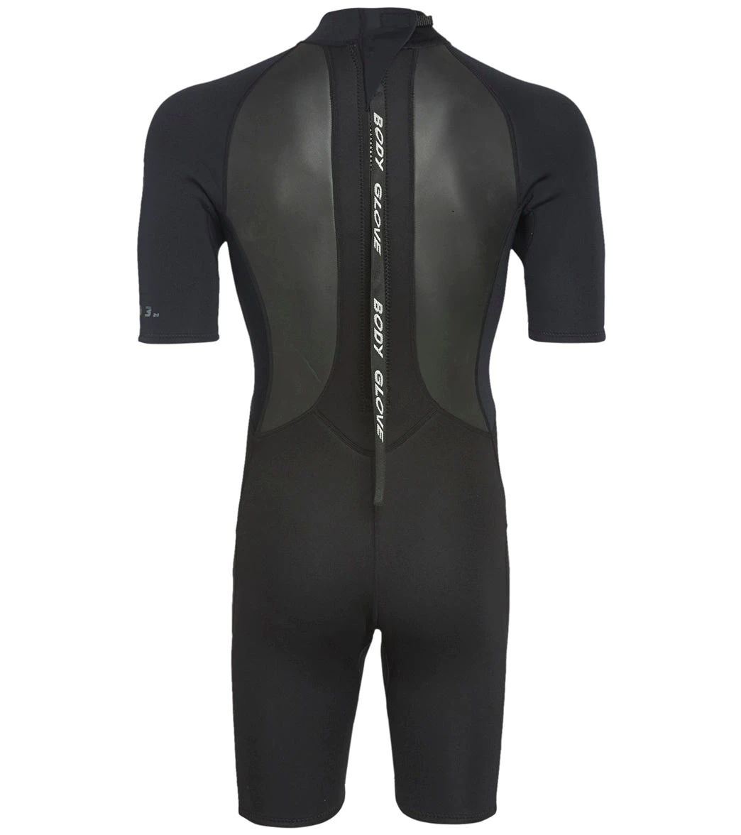 Body Glove Men's 2/1mm PRO 3 Back Zip Short Sleeve Springsuit - Image 2
