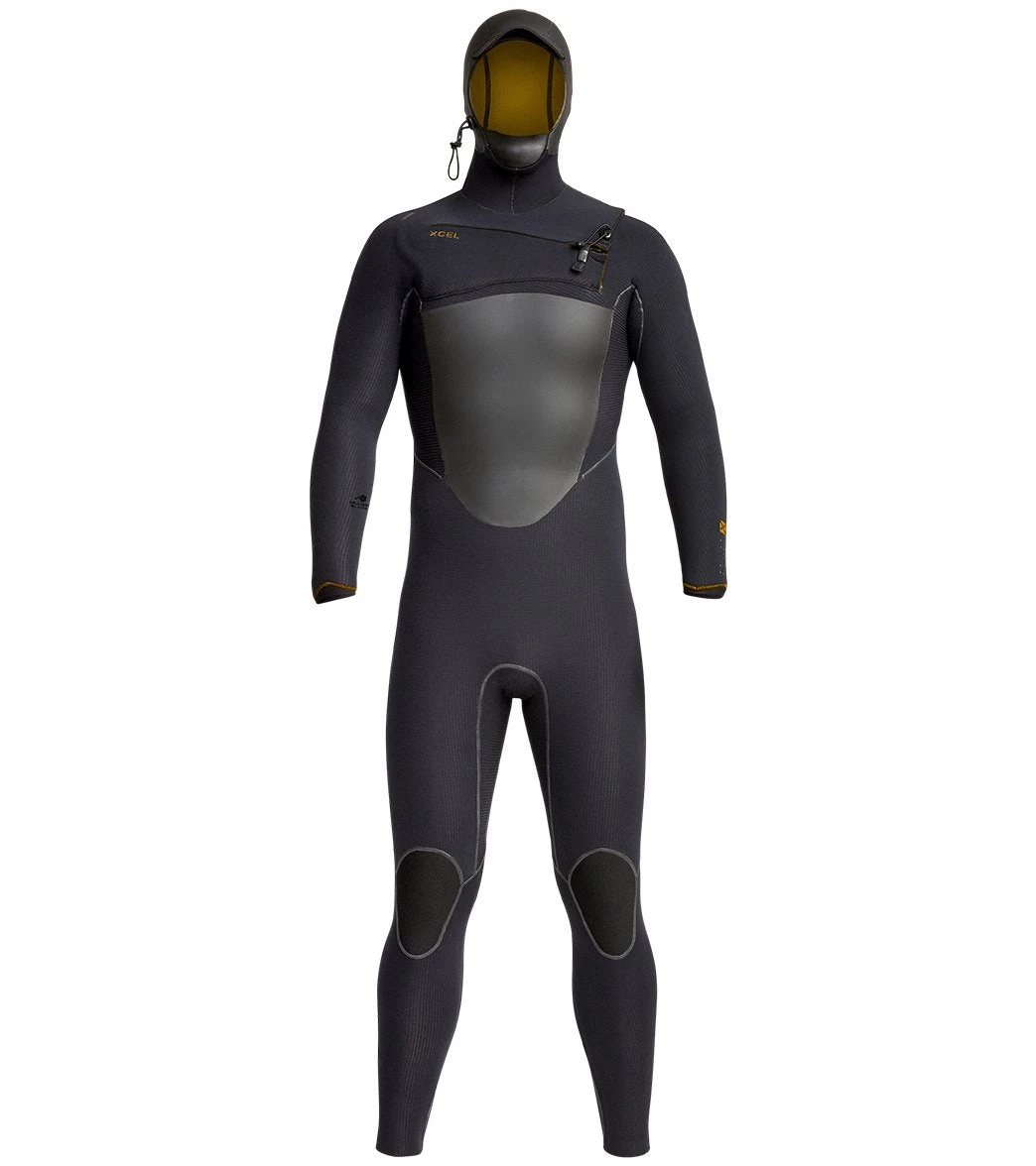 Xcel Men's 5/4mm Drylock X Hooded Front Zip Fullsuit Wetsuit
