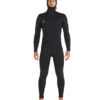 Body Glove Men's Red Cell 5/4/3mm Hooded Slant Zip Full Wetsuit