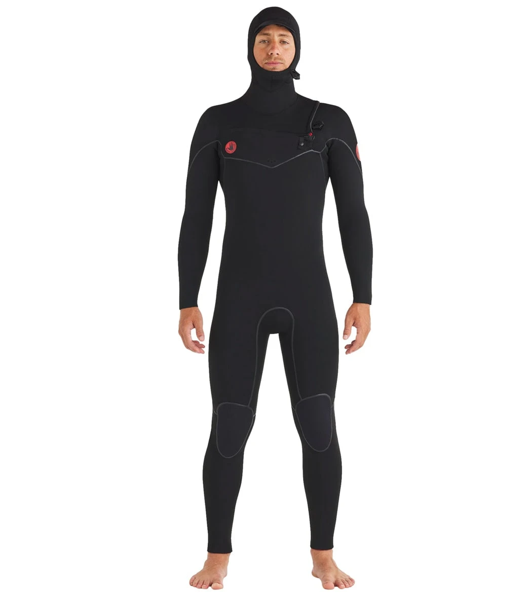 Body Glove Men's Red Cell 5/4/3mm Hooded Slant Zip Full Wetsuit