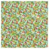 Dohler Design Pineapples & Flowers Sand Free Beach Mat 79" X 79"