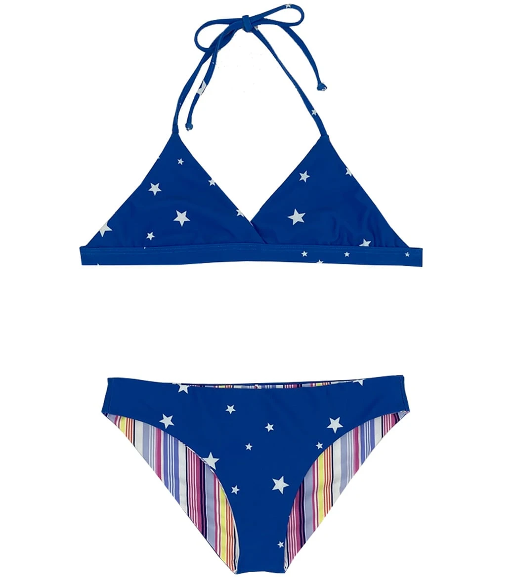 Splendid Girls' Reversible Twinkle Two Piece Bikini Set (Big Kid) - Image 3