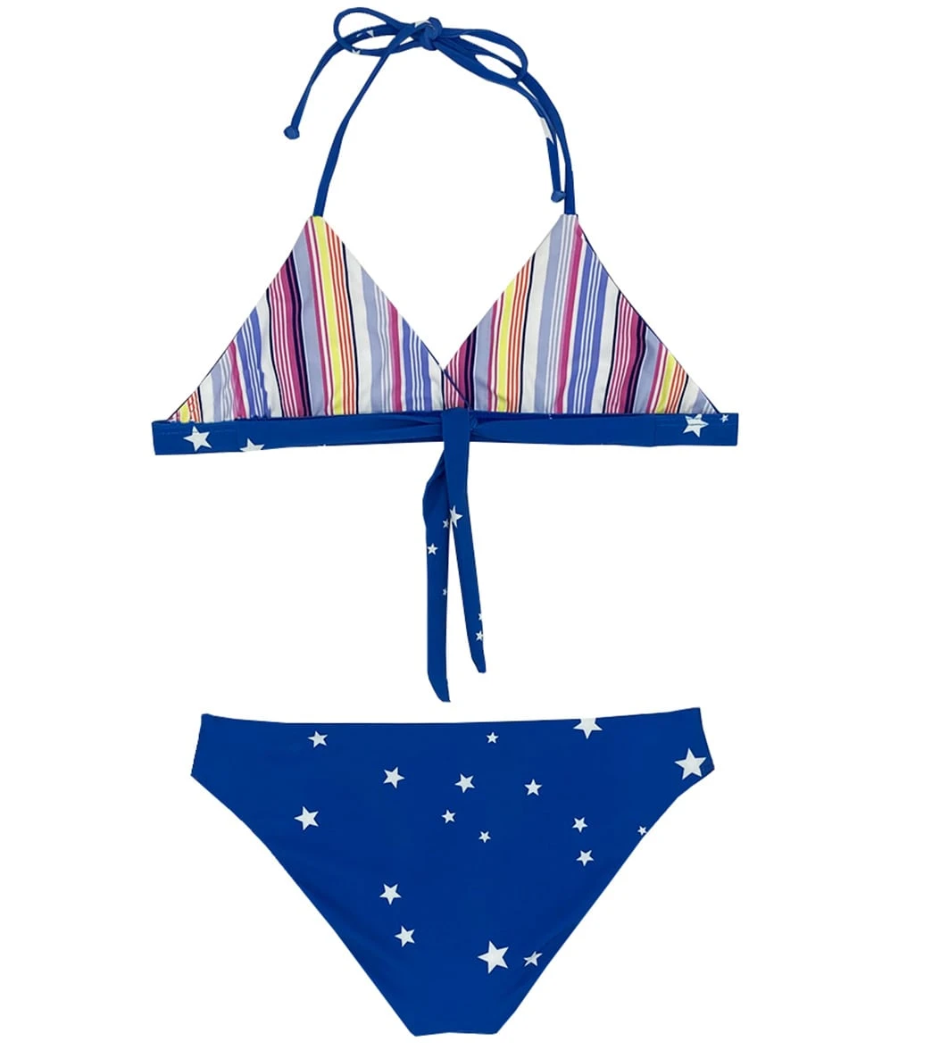 Splendid Girls' Reversible Twinkle Two Piece Bikini Set (Big Kid) - Image 4