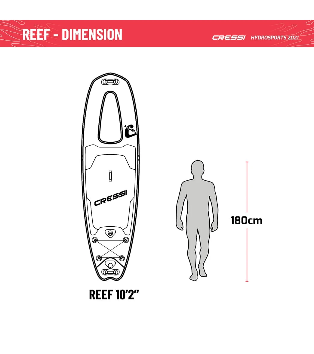 CRESSI Reef Window 10β2ββ Inflatable SUP Set - Image 7