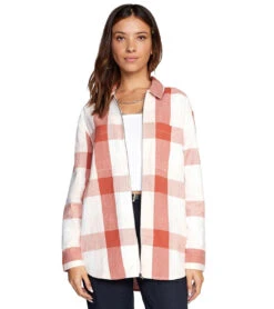 RVCA Women's Decades Zip Flannel
