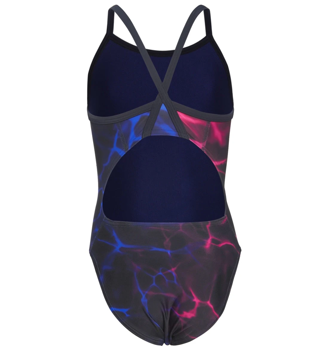 Jelly Fish Thin Strap One Piece Swimsuit Youth (22-28) - Image 2