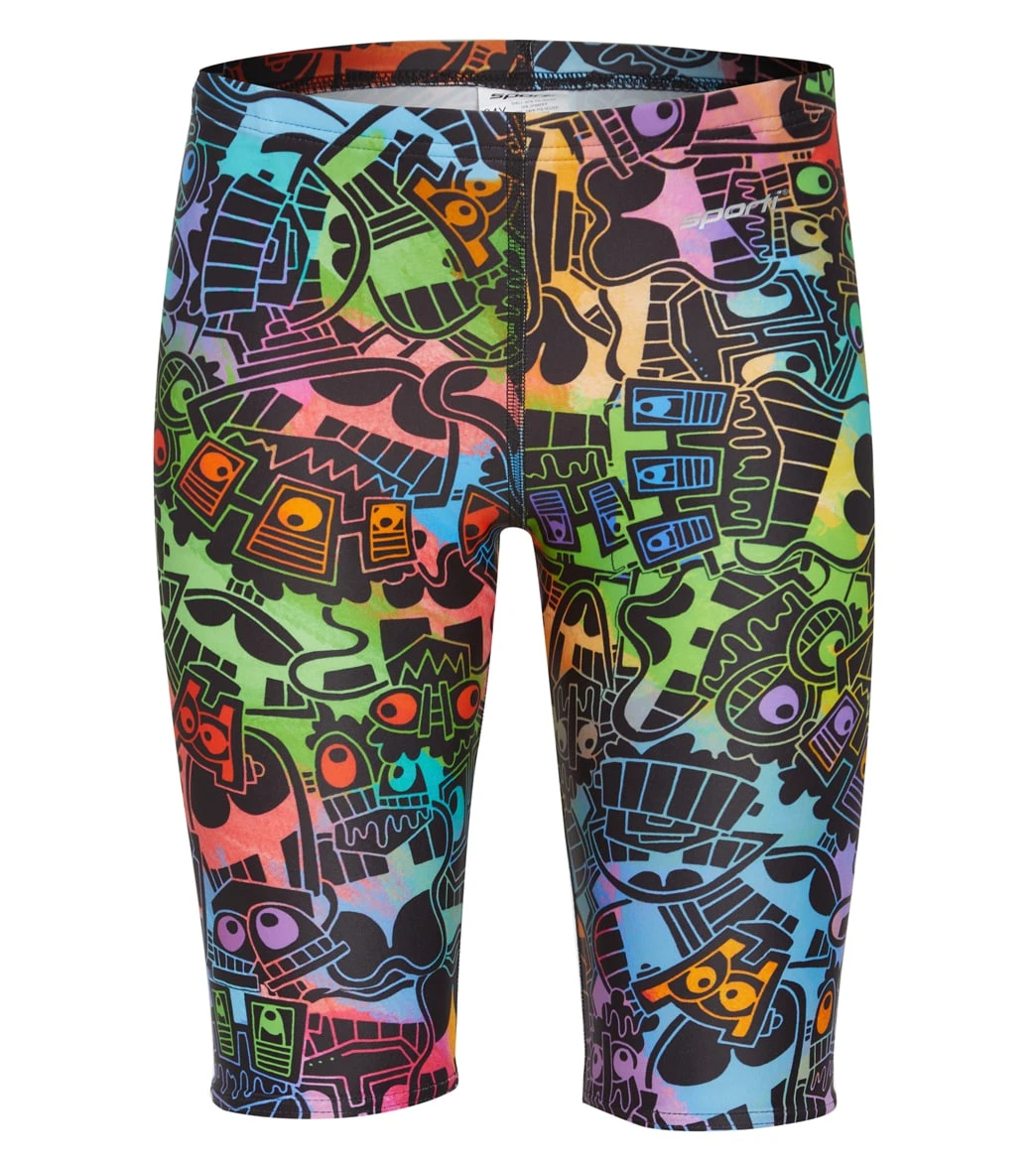 Sporti X Tyler Wallach Limited Edition Rainbow Rave Jammer Swimsuit Youth (22-28) - Image 2