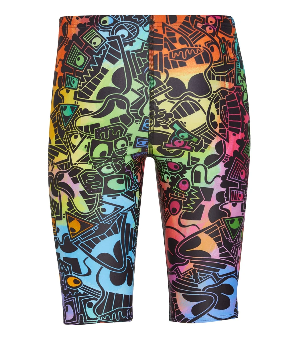 Sporti X Tyler Wallach Limited Edition Rainbow Rave Jammer Swimsuit Youth (22-28) - Image 3