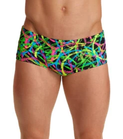 Funky Trunks Men's Burnouts Classic Trunk Square Leg Swimsuit