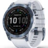 Garmin Fenix 7 Sapphire Solar Mineral Blue DLC Titanium/Whitestone Band