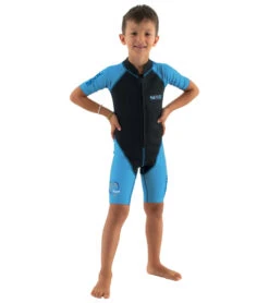 Kids 1.5mm Dolphin Short Sleeve Springsuit