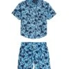 Boys' Shark Camp Shirt & Swim Trunks Set (Big Kid)