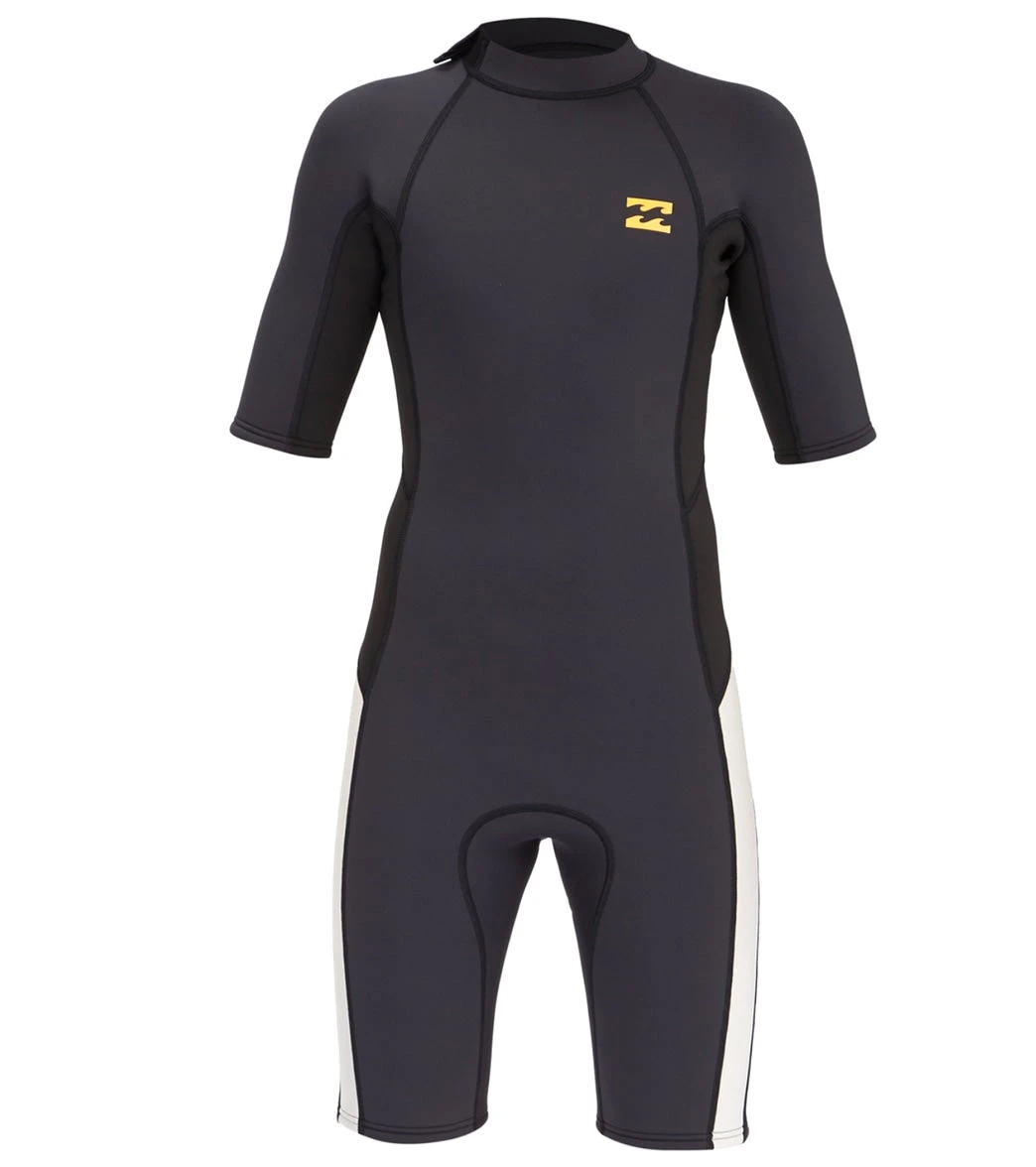 Billabong Kids' 2/2mm Absolute Back Zip Short Sleeve Springsuit
