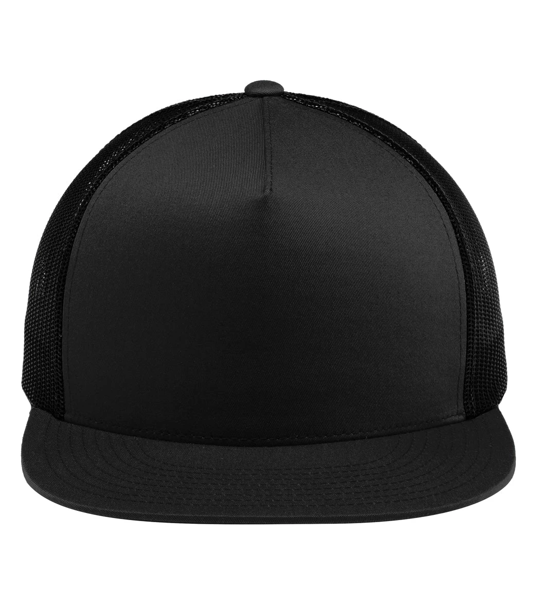 Flat Bill Trucker Hat - Image 2