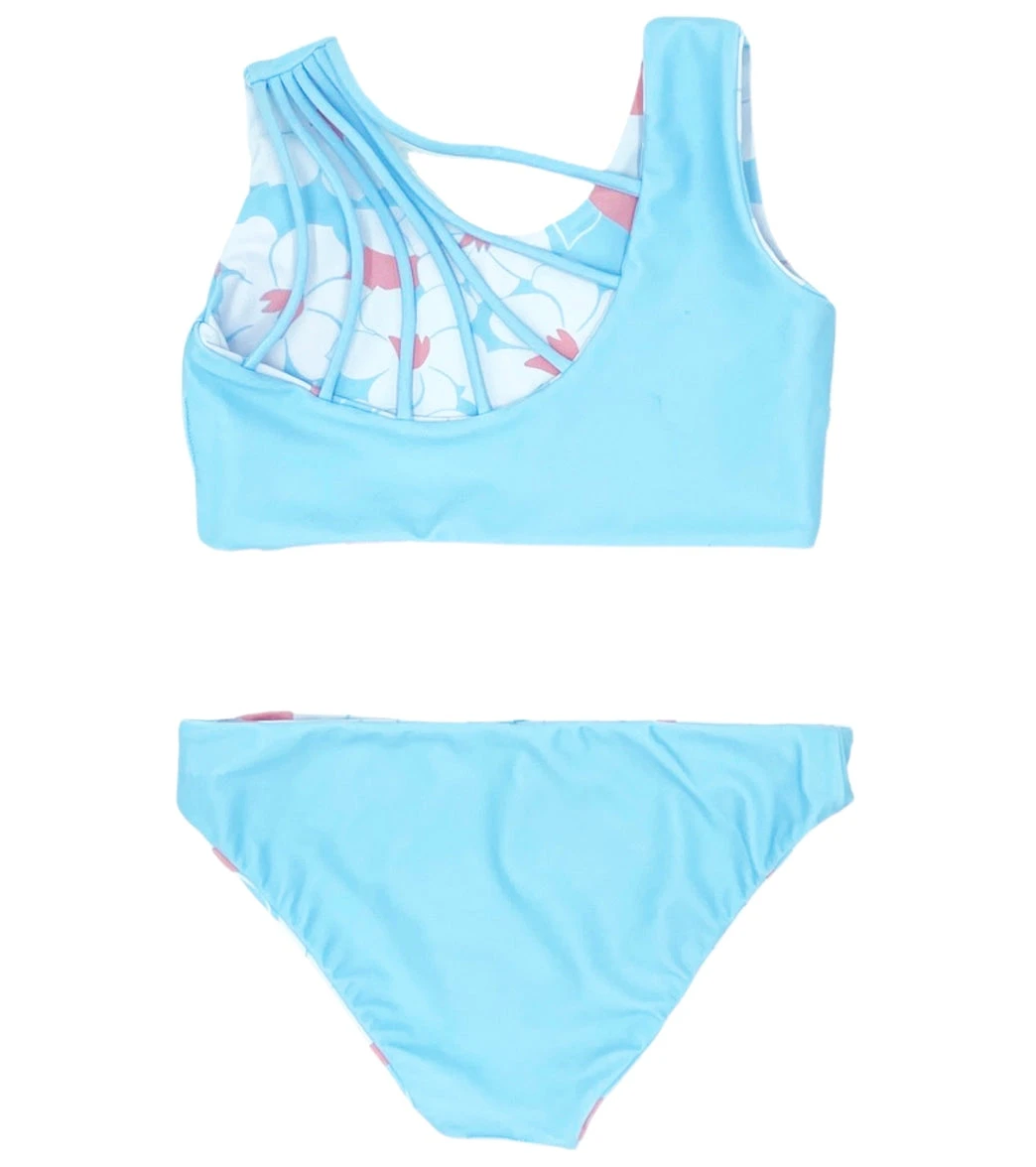 Girls' Summer Sun Reversible Two Piece Bikini Set (Toddler, Little Kid, Big Kid) - Image 3