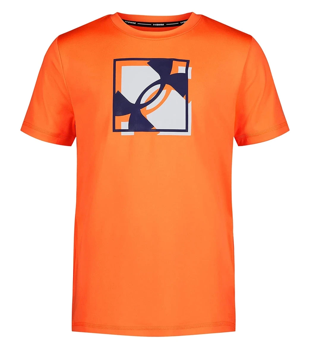 Under Armour Boys' UA SQ Logo Short Sleeve Surf Shirt (Little Kid, Big Kid)