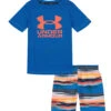 Under Armour Boys' UA Serenity Stripe Short Sleeve Swim Set (Baby, Toddler, Little Kid)