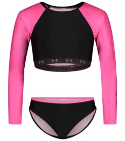Under Armour Girls' UA Two Piece Rashguard Set (Little Kid, Big Kid)