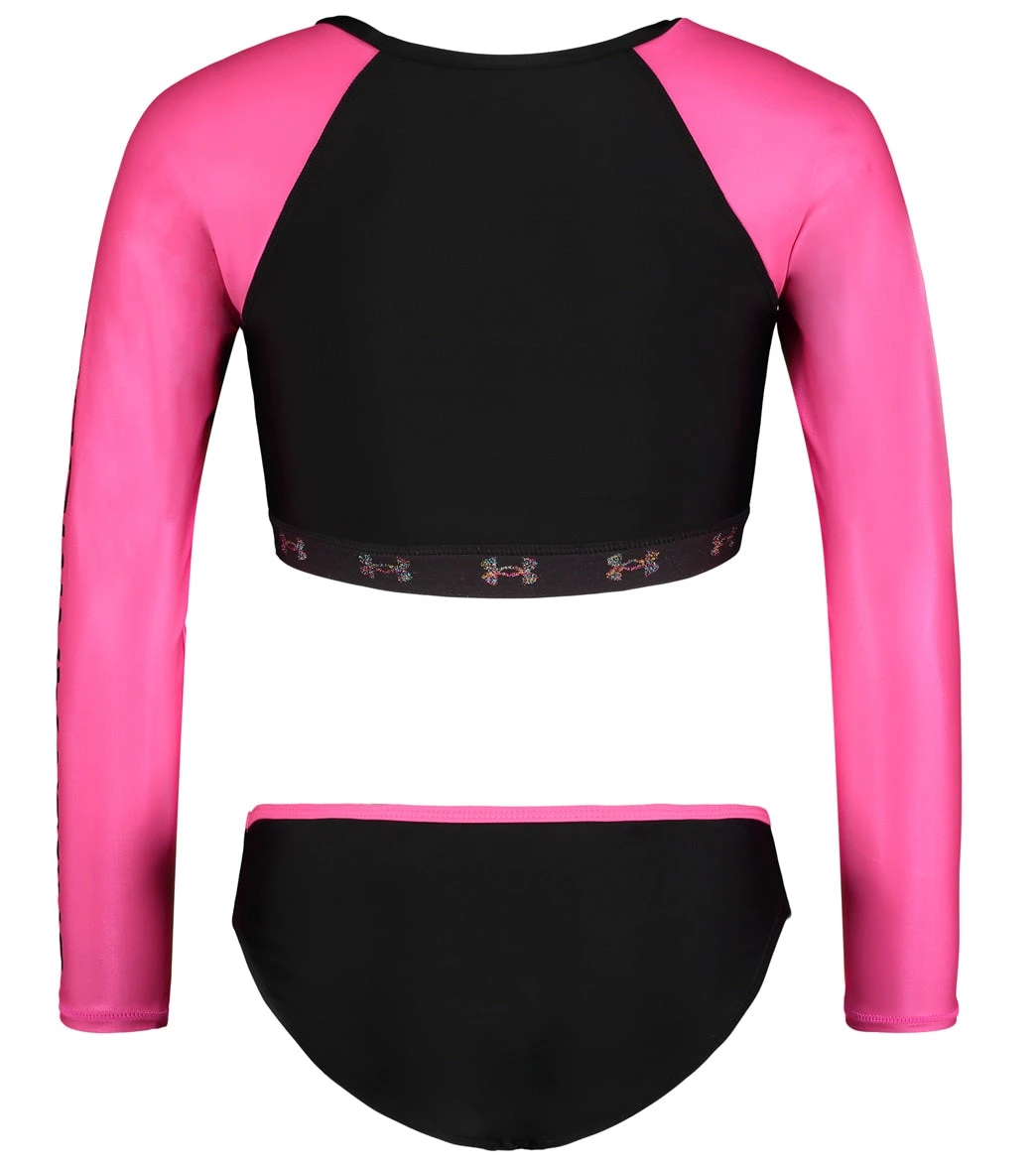 Under Armour Girls' UA Two Piece Rashguard Set (Little Kid, Big Kid) - Image 2