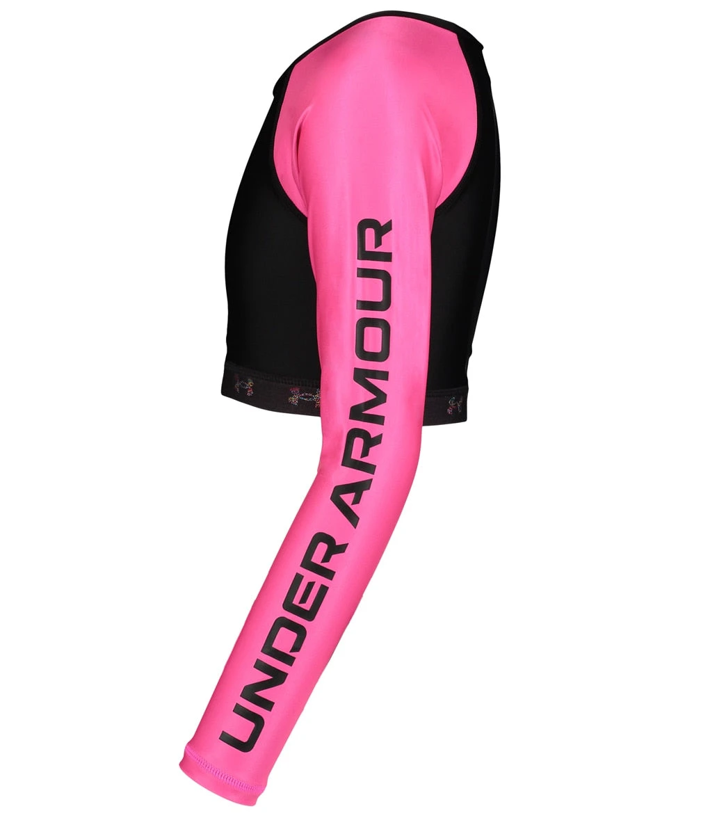 Under Armour Girls' UA Two Piece Rashguard Set (Little Kid, Big Kid) - Image 3