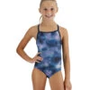 TYR Girls' StarHex Addy Diamond Fit One Piece Swimsuit (Little Kid, Big Kid)