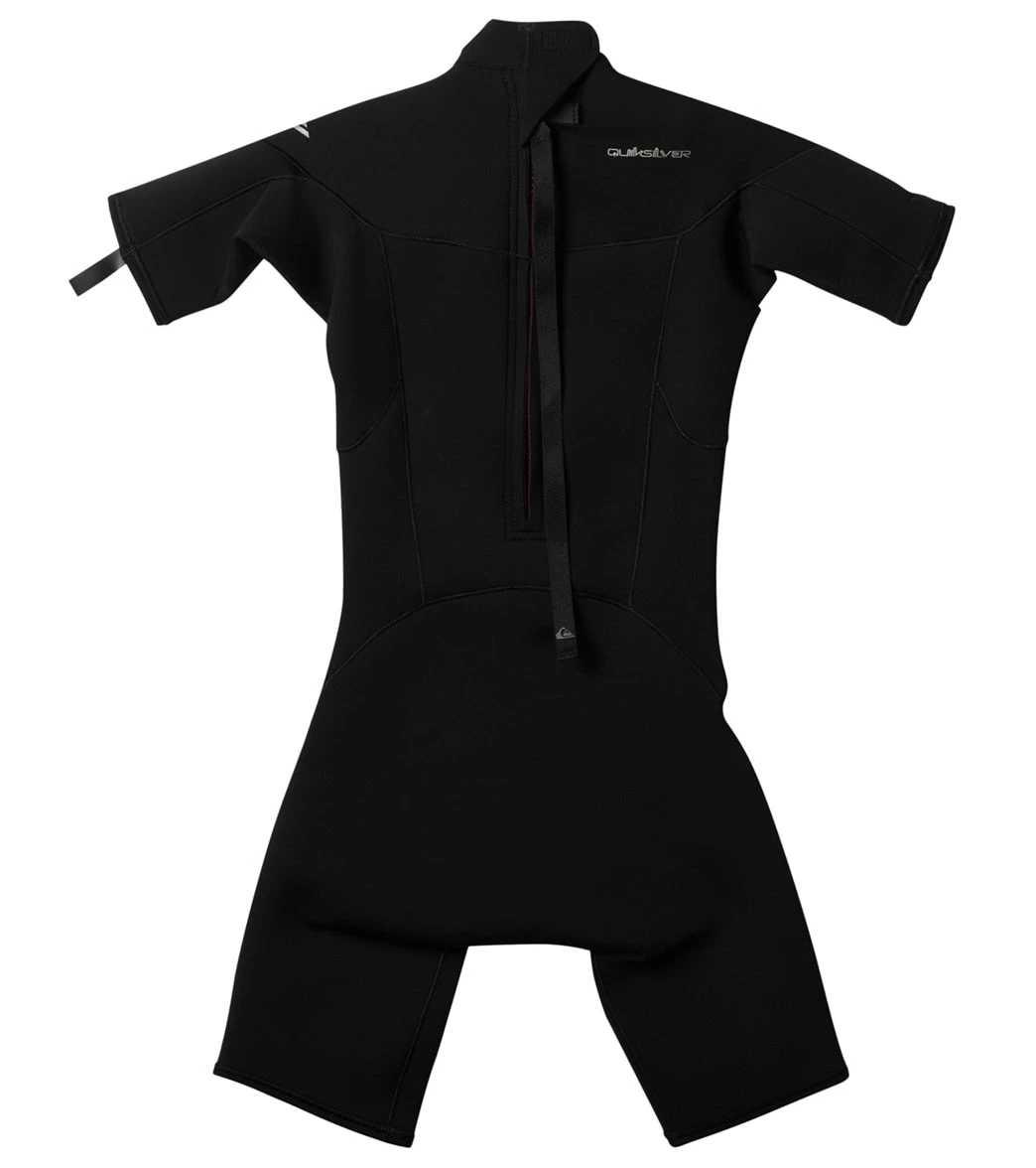 Quiksilver Youth 2/2mm Everyday Sessions Back Zip Short Sleeve Springsuit Wetsuit - Image 2