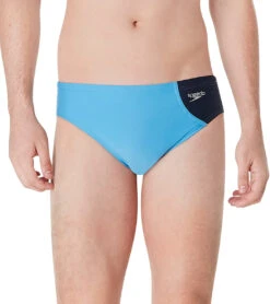 Speedo Vibe Men's Assymetrical Colorblock One Brief Swimsuit