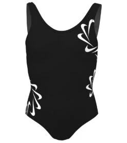 Nike Girls' Multi Logo U Back One Piece Swimsuit (Big Kid)